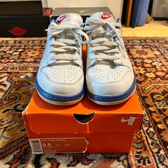 Nike Dunk Low CL Jordan Pack Retro 3 Size 9.5 Blue Cement Elephant 304714-119 main image 8